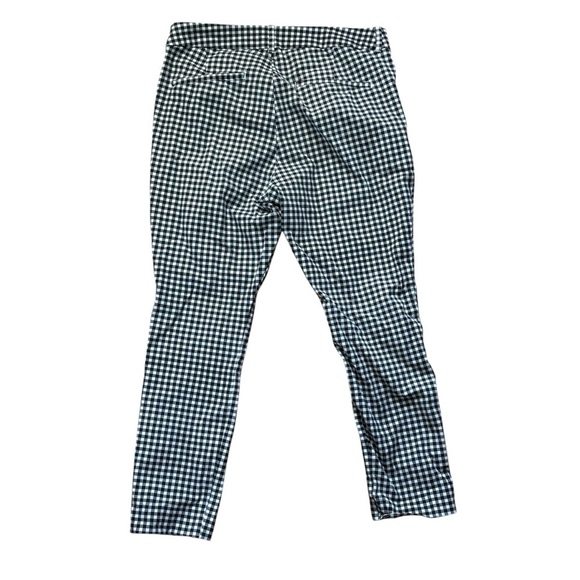Old Navy High Rise Pixie Pants Womens Size 12 Black White Gingham Checkered - Picture 2 of 7